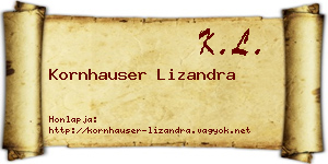 Kornhauser Lizandra névjegykártya